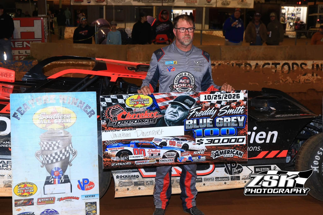 Davenport Cashes $30,000 for Winning Second Blue Gray 100 Title; Anderson Wins SAS Championship!