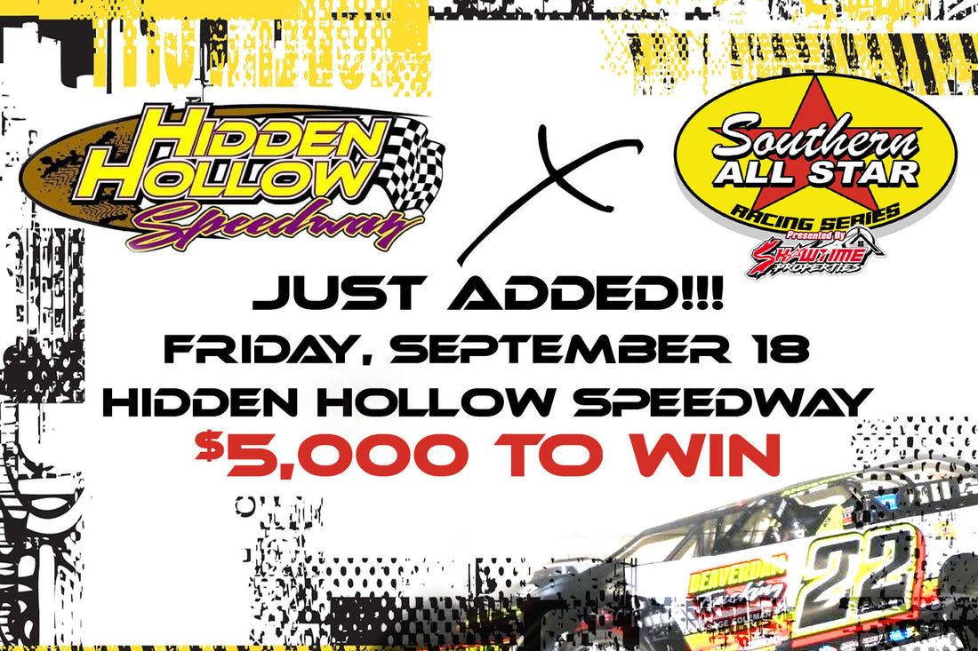 New SAS Date Announced for Hidden Hollow Speedway on Friday, September 18