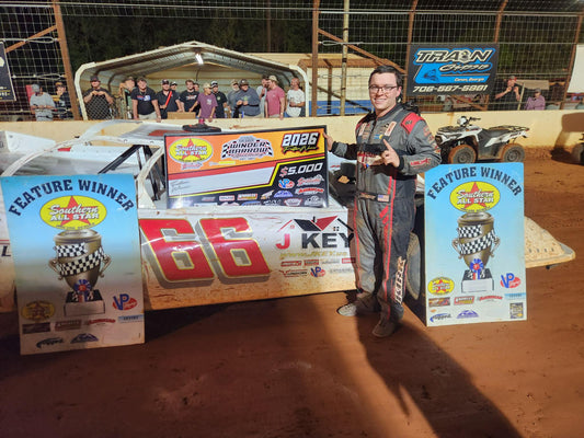 Trae Kirk Captures First Southern All Star Dirt Racing Series Victory at Winder-Barrow Speedway