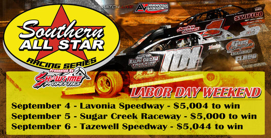 Over $60,000 Up for Grabs for Southern All Star Competitors in Labor Day Weekend Tripleheader