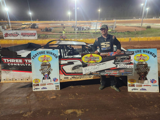 Bo Slay Captures Third Career Southern All Star Dirt Racing Series Win at Buckshot Speedway